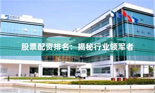 股票配资排名：揭秘行业领军者
